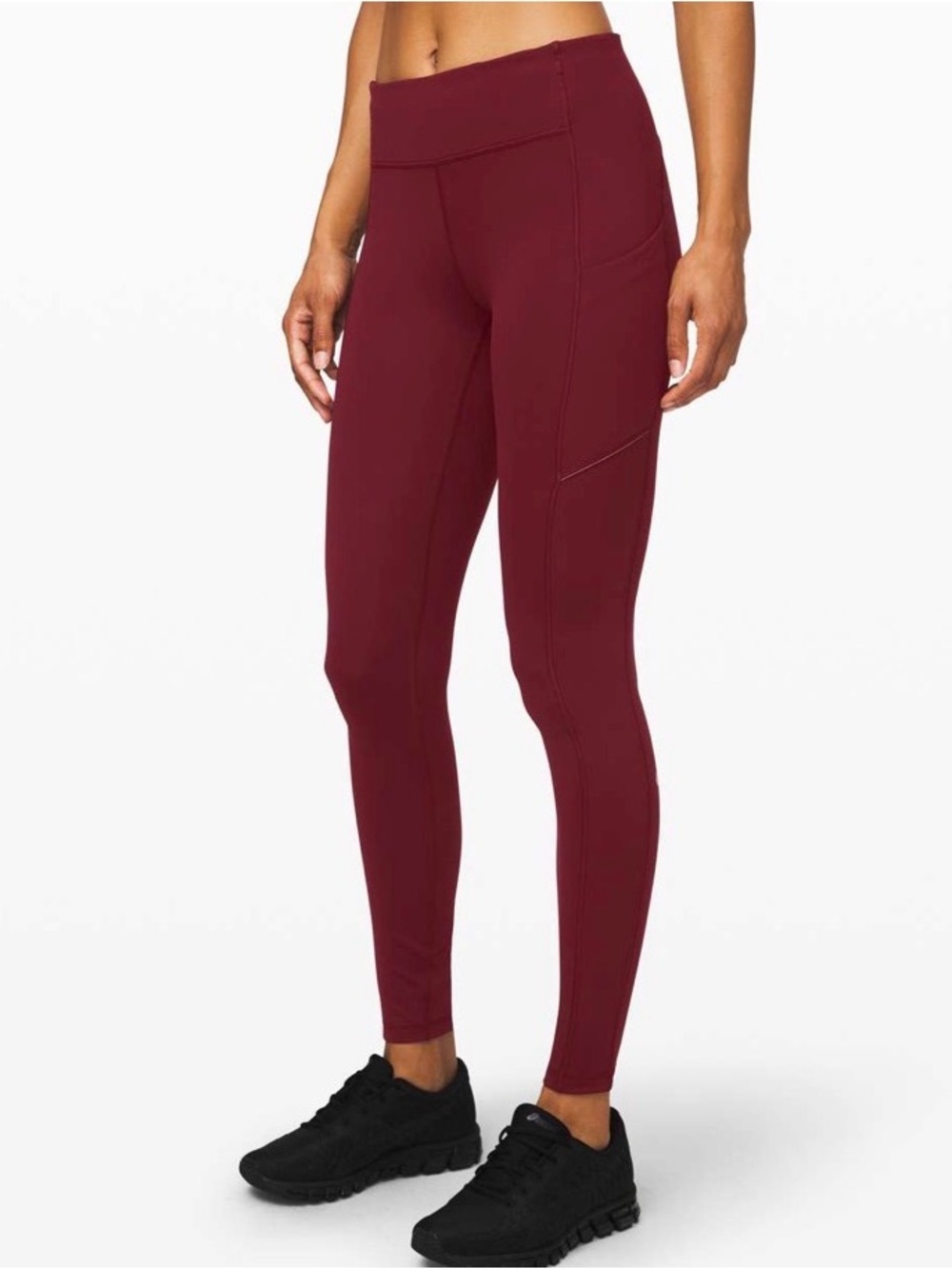 Lululemon Speed Up Tight 28" Full-On Luxtreme Cassis Red Burgundy Size 4